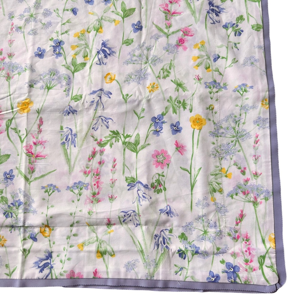 Yves Delorme Beaucoup King Sham Pair Wildflower White Floral 25x36